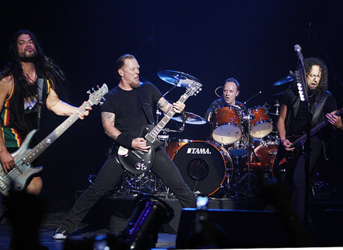 Metallica live at the Silverlake Conservatory, LA 14/5/08. Photo ...
